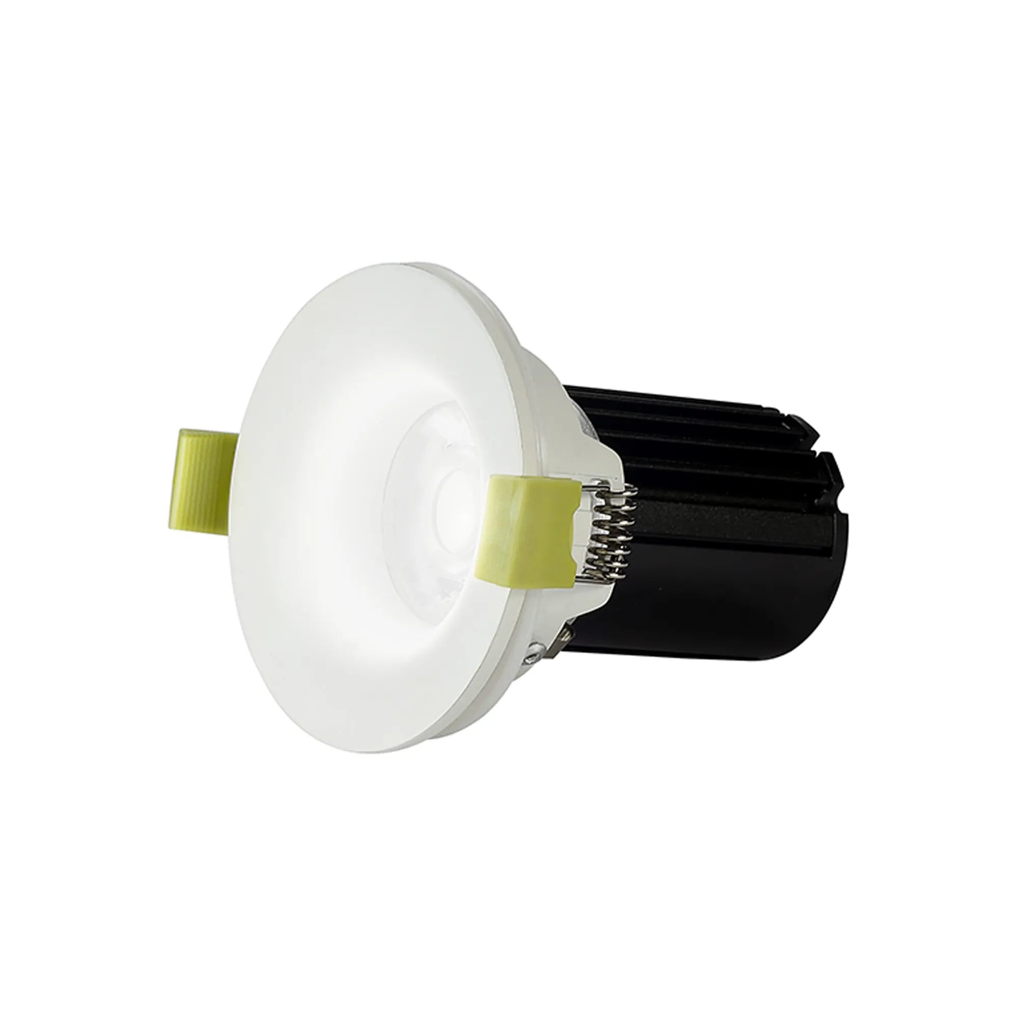 Bruve 9 Tridonic powered 9W 2700K 700lm 36° LED Engine,250mA , CRI>90 LED Engine Matt White Fixed Round Recessed Downlight, Inner Glass cover, IP65 DM201457  Dlux Bruve 9 IP65